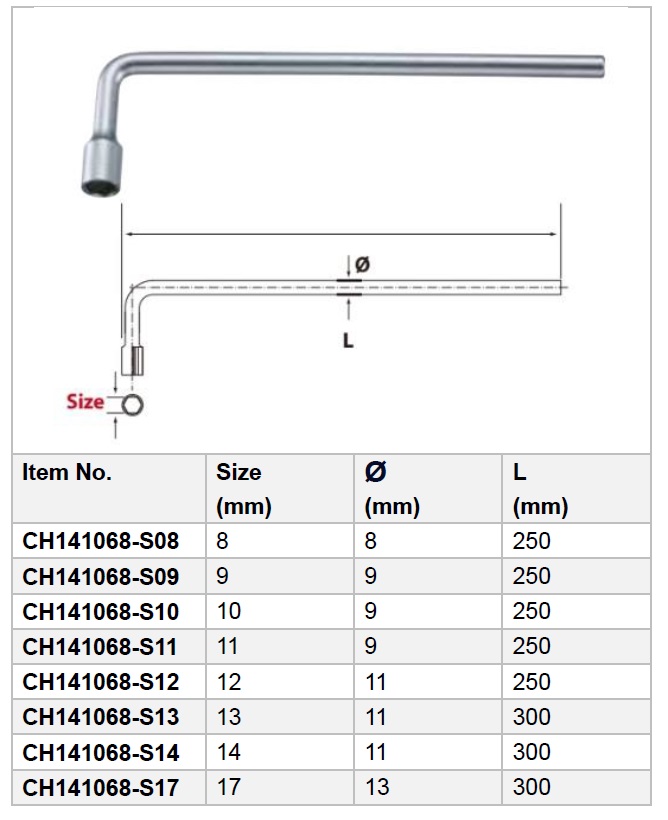 L Type Short Socket Wrench