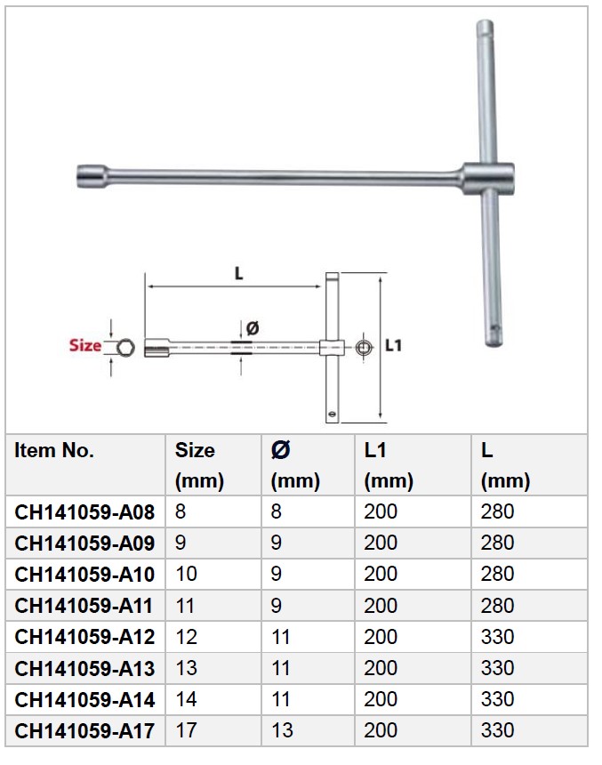 Extension T type CR-V Socket Wrench