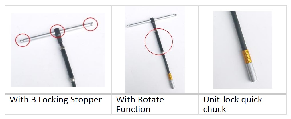 T- Handle Spinner w/Uni-Lock Quick Chuck Bit Holder