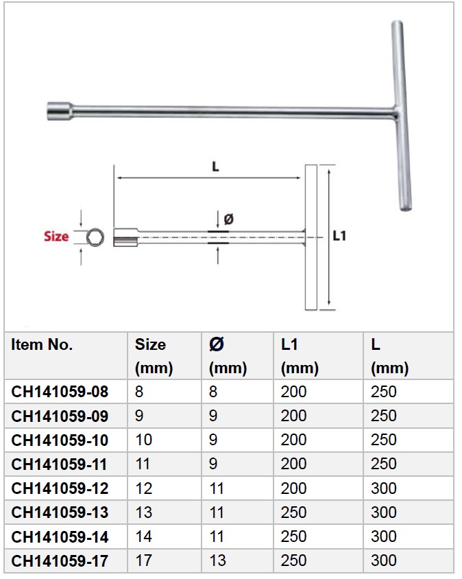 Fixed T Type CR-V Socket Wrench