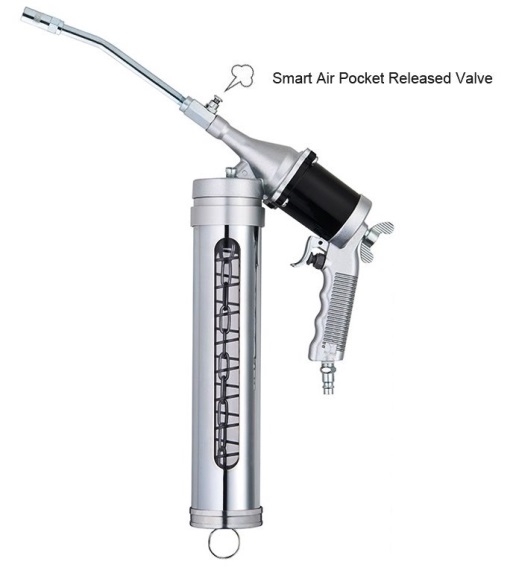 Transparent Air-Operated Grease Gun