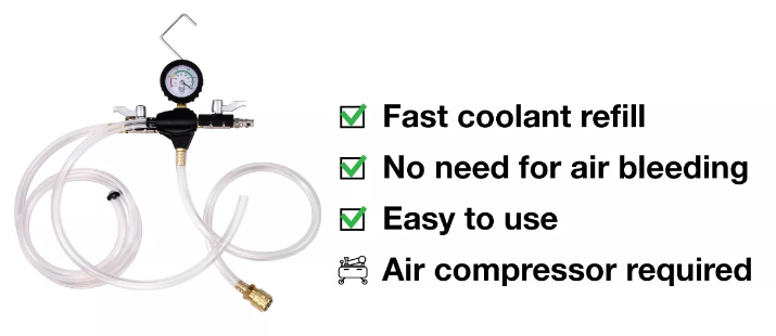 Vacuum Type Coolant Refill Kit for Tesla Models