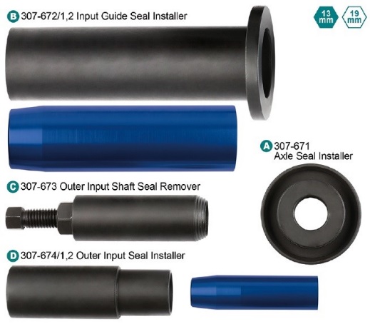 Clutch Seal Remover/Install Tool Set (Ford DPS6/6DCT250)