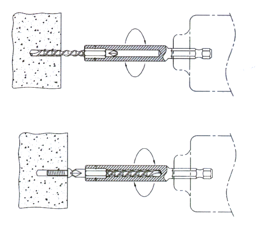 2 in 1 Drill & Bit Set PH3/Dia.4.5 , PH3/Dia.4 , PH2/Dia.3  , PH2/Dia.2.5 , PH1/Dia.2